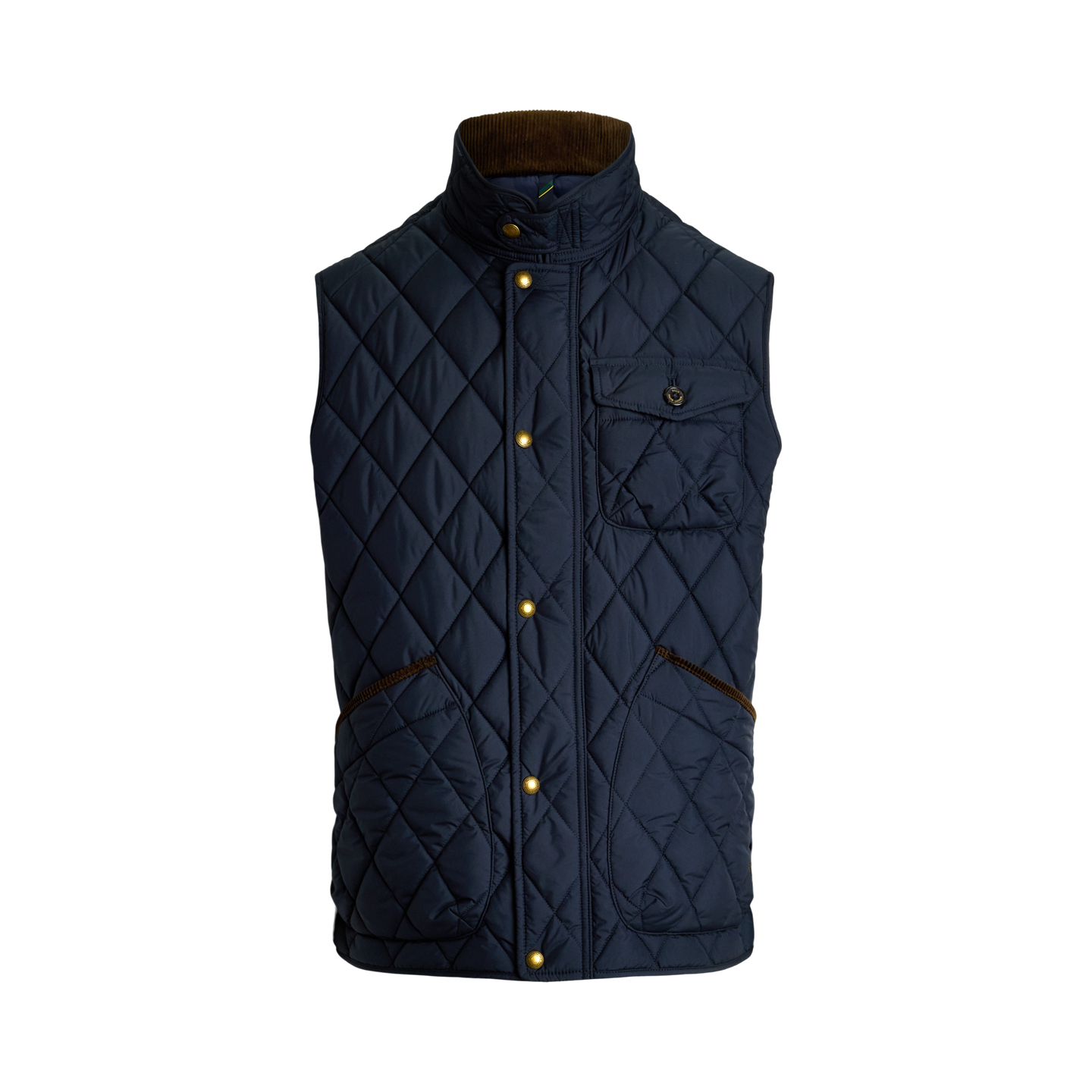 Мужской жилет Ralph Lauren The Beaton Quilted Utility, цвет: Тёмно-синий — фото 5