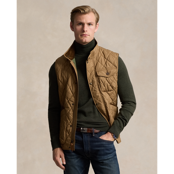 Ralph lauren brown vest hotsell