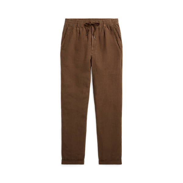 Pantalon fusel&eacute; slim Lateef en lin