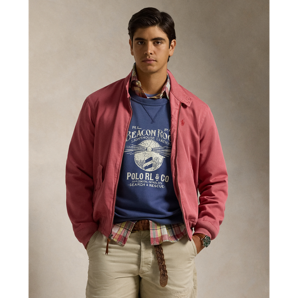 Ralph lauren red bomber jacket best sale