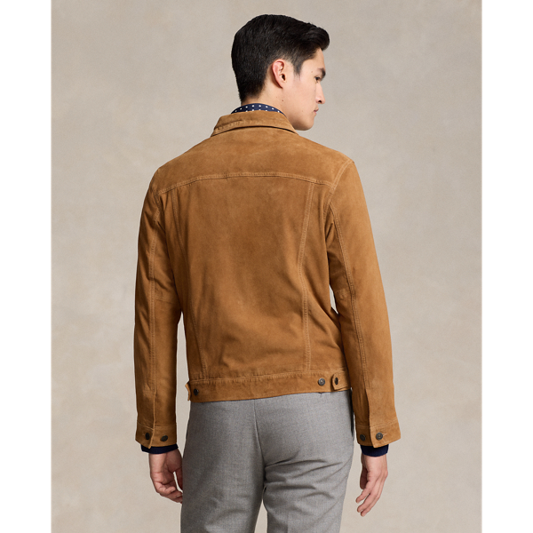 Suede Trucker Jacket for Men Ralph Lauren UK