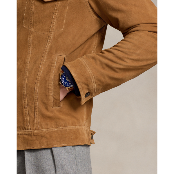 Merchant store suede trucker jacket hotsell