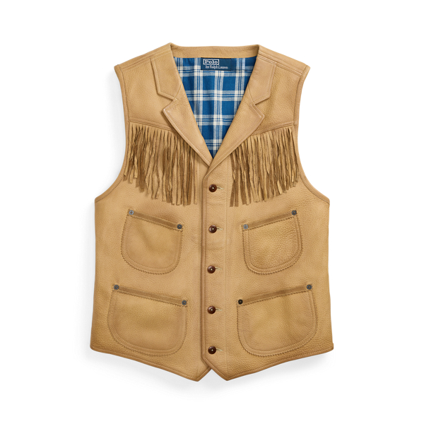 Ralph lauren leather vest on sale