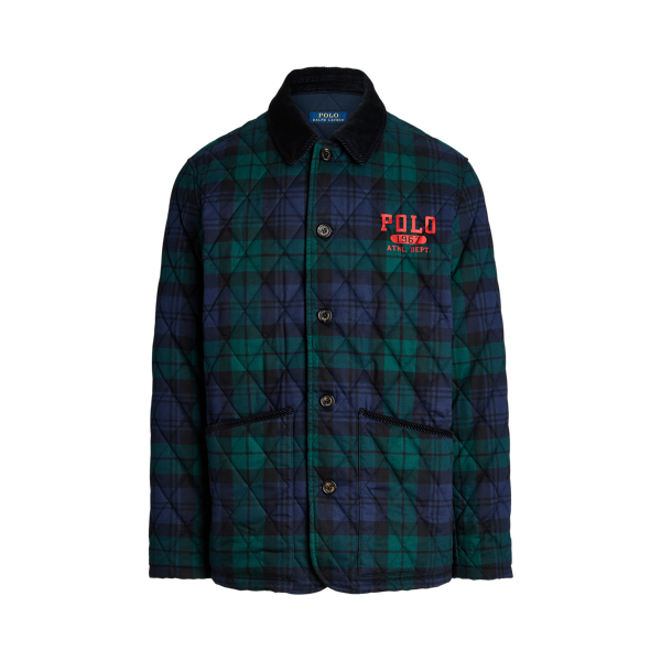 Logo Plaid Barn Coat for Men Ralph Lauren UK