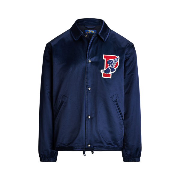 Ralph lauren patchwork baseball jacket on sale