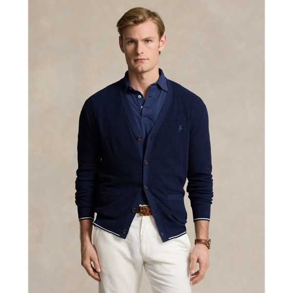 Ralph lauren navy cardigan best sale