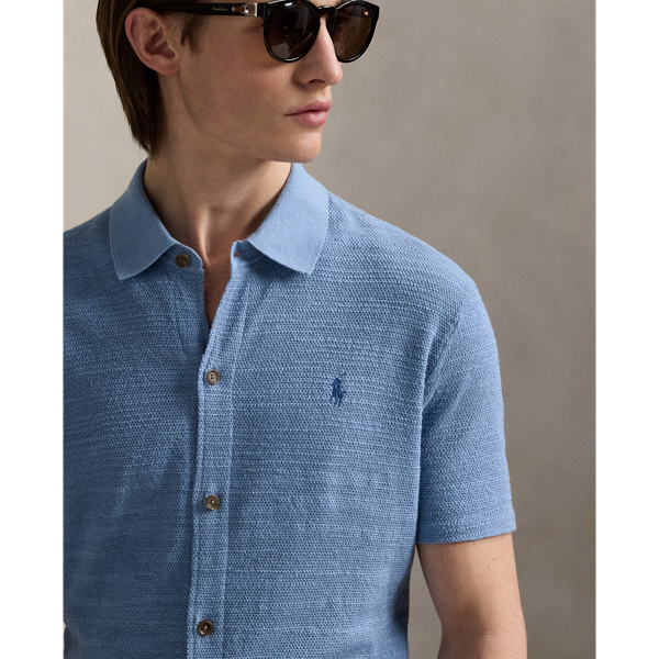 【POLORALPHLAUREN】テクスチャードコットンリネンシャツセータ- s7-AI710941096005_lifestyle?