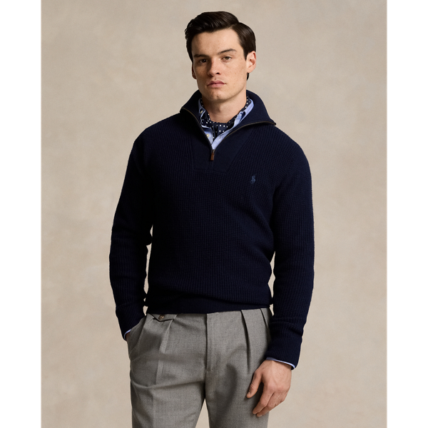 Men's quarter zip sweater best sale