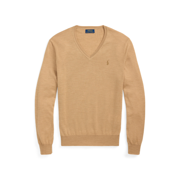 Washable Wool V-Neck Sweater