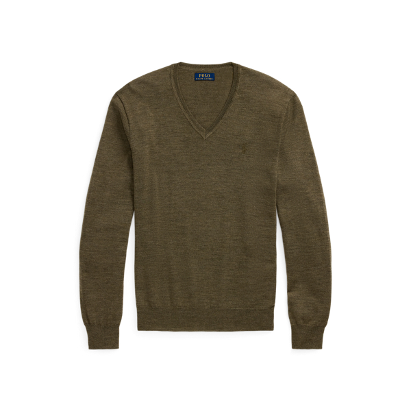 Washable Wool V-Neck Sweater Polo Ralph Lauren 1