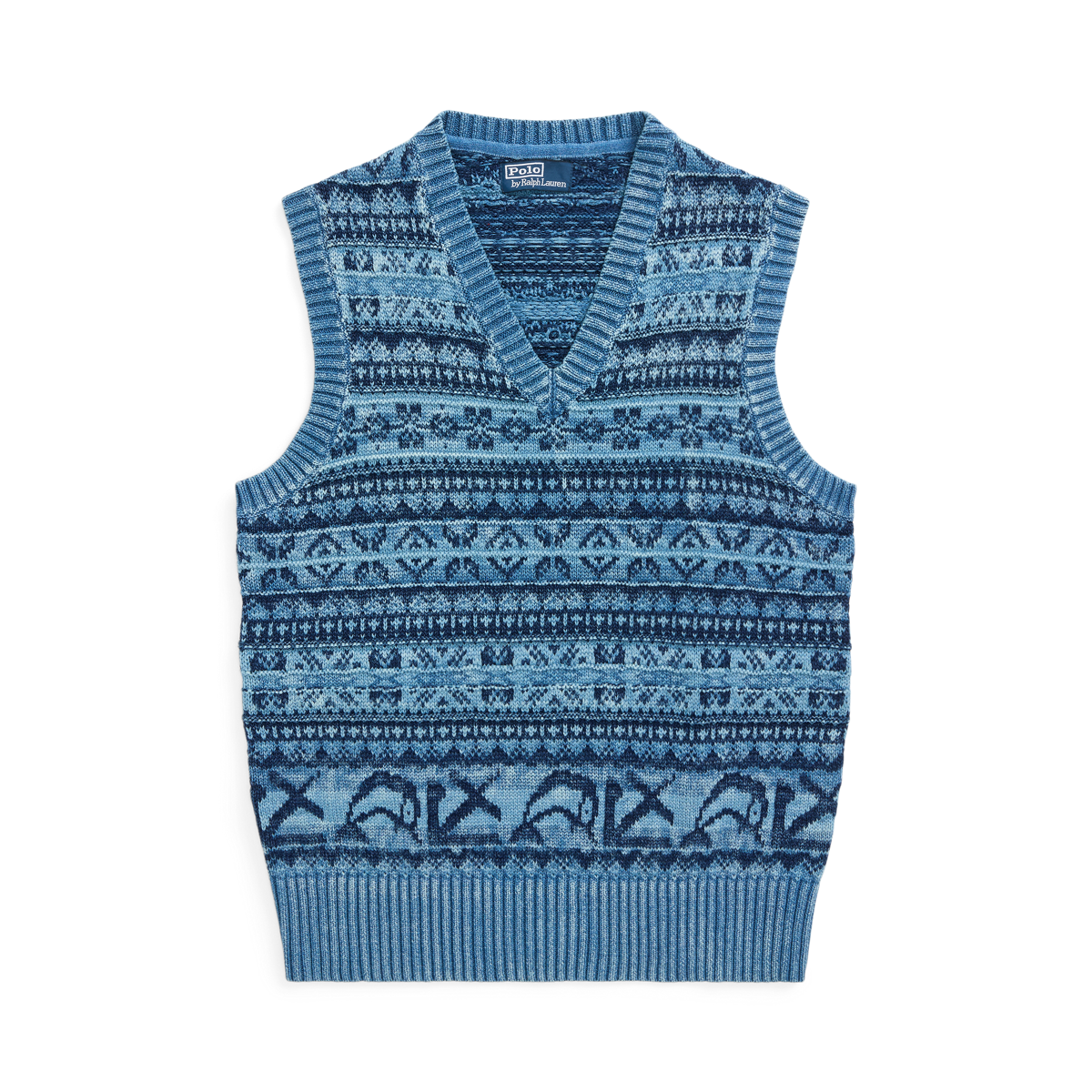 Ralph lauren fair isle sweater vest best sale