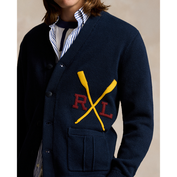 Varsity Inspired Cotton Cardigan