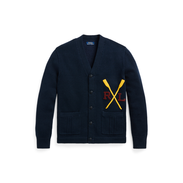 Varsity Inspired Cotton Cardigan for Men Ralph Lauren UK