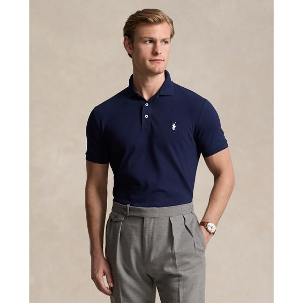 Blue plain polo shirt best sale