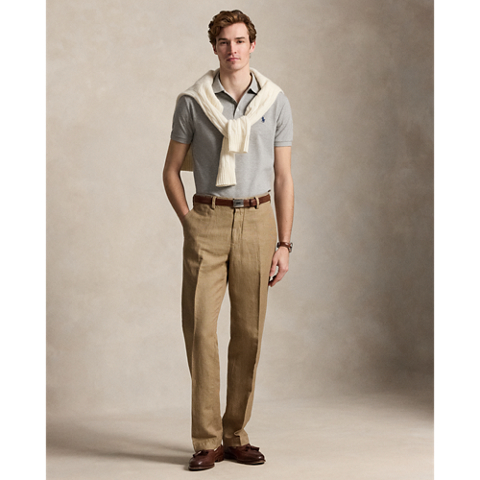 Мужские рубашки Ralph Lauren Custom Slim Fit Stretch Mesh Polo Shirt