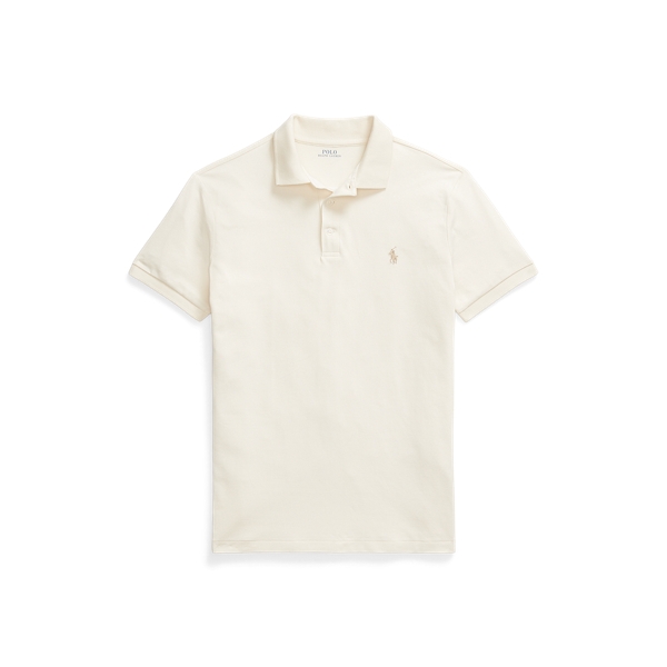 Custom-Slim-Fit Piqué-Poloshirt Polo Ralph Lauren in Andover-Creme 2