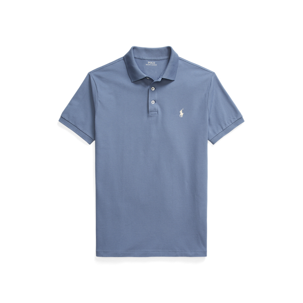 ★★POLO RALPH LAUREN★★ Slim fit mesh polo shirt blue MNPO POLO RALPH LAUREN SLIM FIT MESH POLO SHIRT | Sky blue Men's