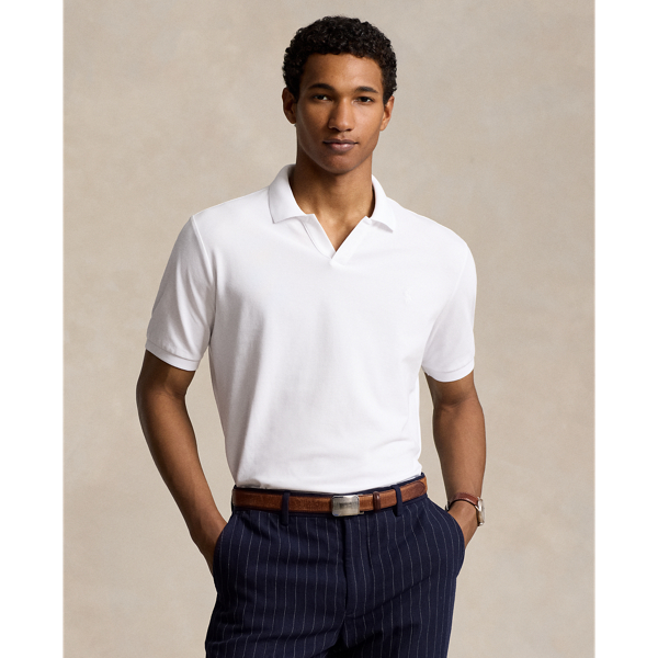 Classic Fit Stretch Mesh Polo Shirt