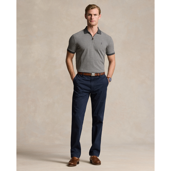 Windsor Heather/Andover Custom Slim Fit Stretch Mesh Polo Shirt Polo Ralph Lauren 4