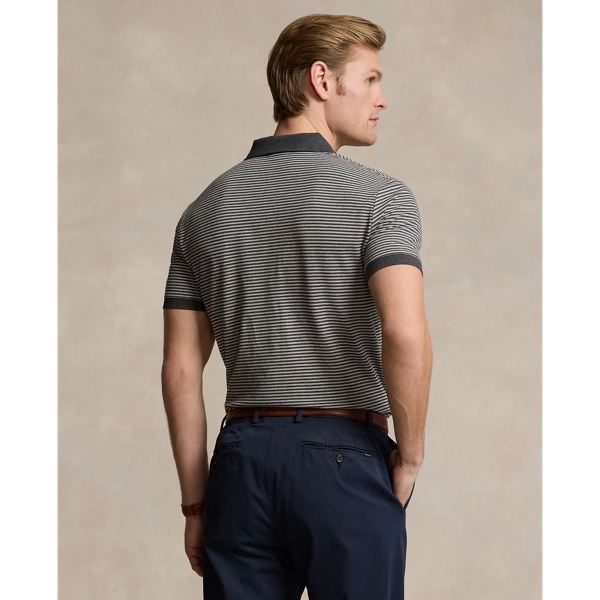 Windsor Heather/Andover Custom Slim Fit Stretch Mesh Polo Shirt Polo Ralph Lauren 5