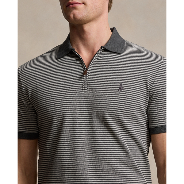 Windsor Heather/Andover Custom Slim Fit Stretch Mesh Polo Shirt Polo Ralph Lauren 6