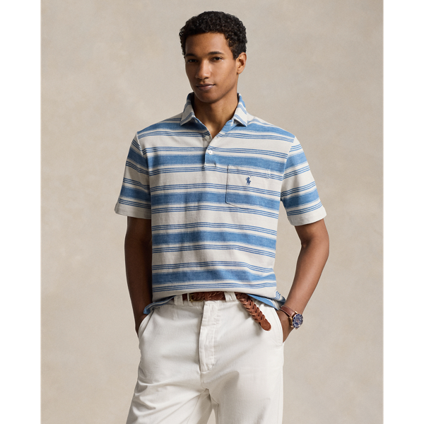 Patina Stripe Classic Fit Striped Mesh Polo Shirt Polo Ralph Lauren 1