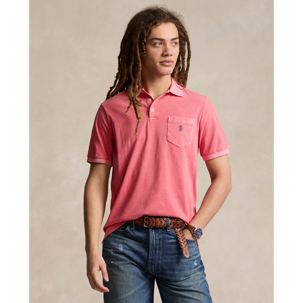 Classic Fit Garment-Dyed Polo Shirt