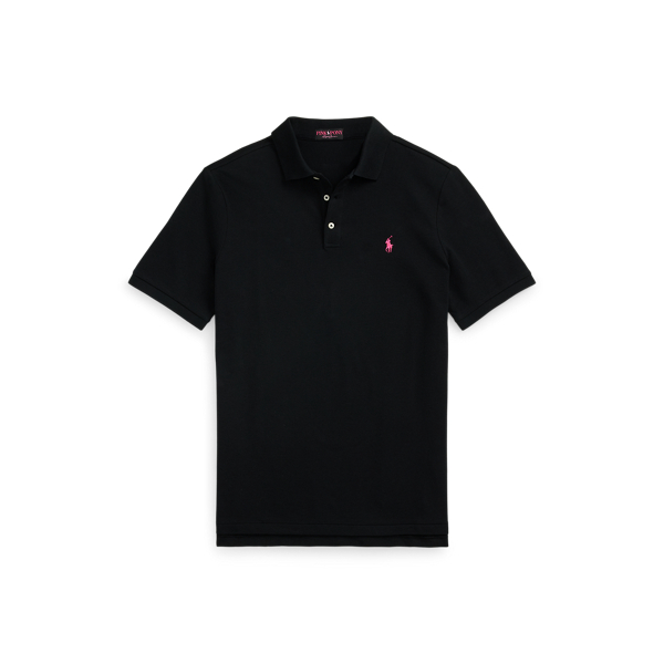 Stretchpique Poloshirt mit Pink Pony