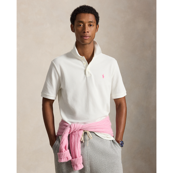 Pink Pony Stretch Mesh Polo Shirt