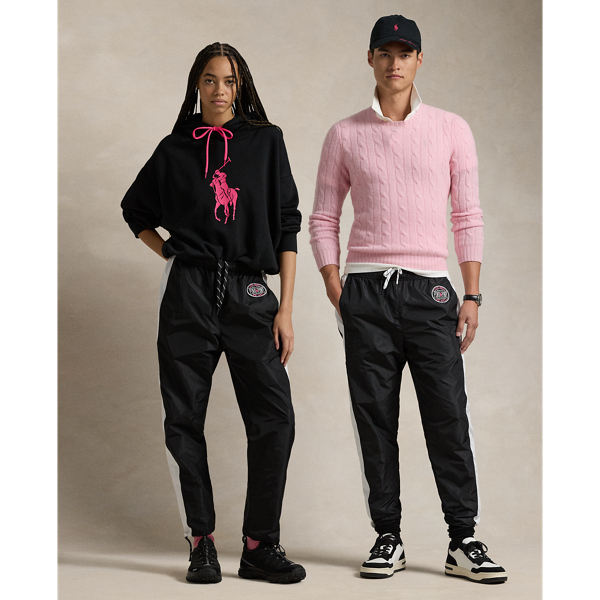 Polo Black/Ceramic White Pink Pony Warm-Up Pant Polo Ralph Lauren 1