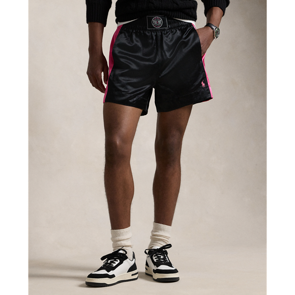 Pink Pony Satin Boxing Short