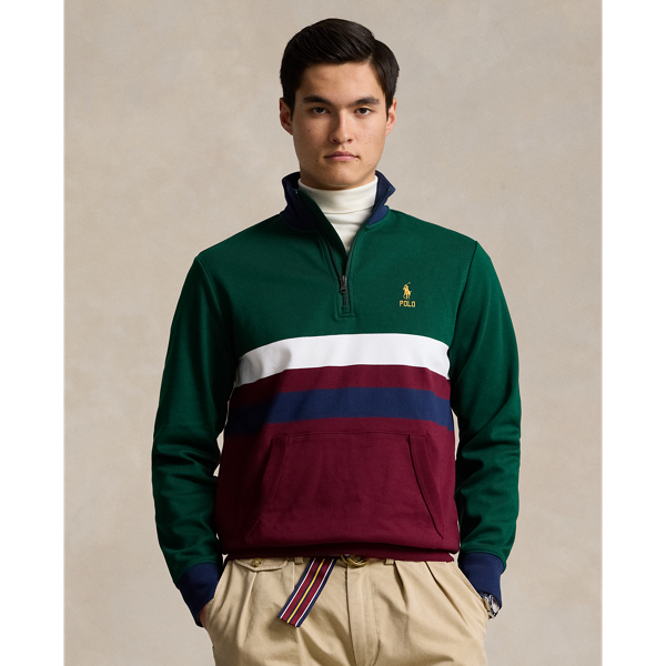 Interlock-Pullover mit Reißverschluss