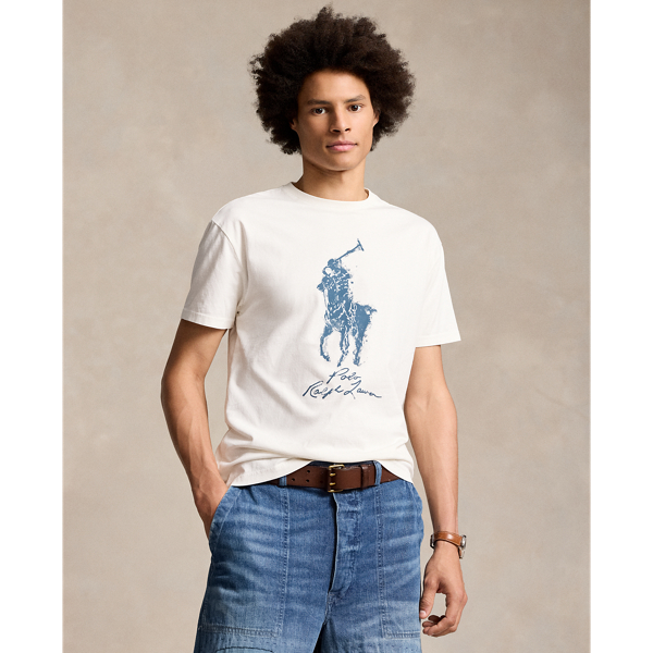 Nevis Classic Fit Big Pony Jersey T-Shirt Polo Ralph Lauren 1