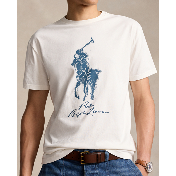 Polo Ralph Lauren Men's Shirt Logo Printed Big newest Pony Cotton Tee Size XL NWT