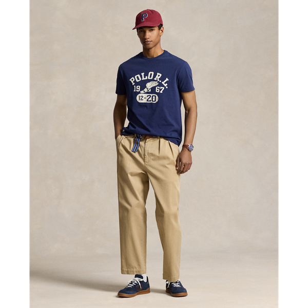 Camiseta de punto Classic Fit estampada Polo Ralph Lauren en Azul marino crucero 4