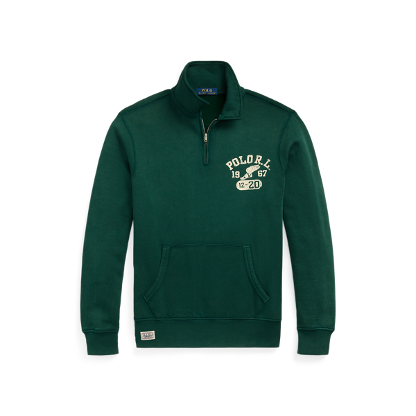 Graphic Fleece Quarter Zip Sweatshirt