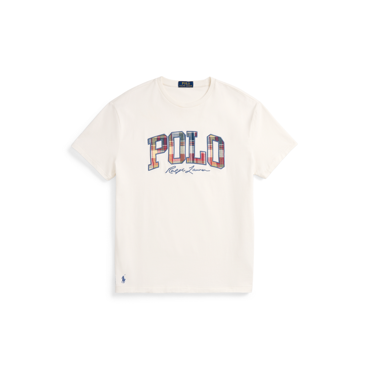 関税込み♪【POLO RALPH LAUREN】PLAID★ロゴ Tシャツ Classic Fit Plaid-Logo Jersey T-Shirt