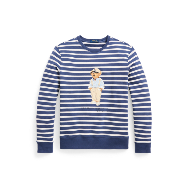 Ralph lauren striped sweatshirt hotsell