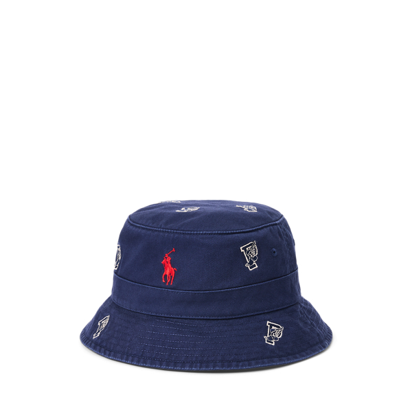 Newport Navy P-Wing Twill Bucket Hat Polo Ralph Lauren 1