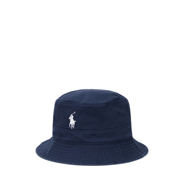 Newport Navy Multi Reversible Plaid Cotton Bucket Hat Polo Ralph Lauren 1