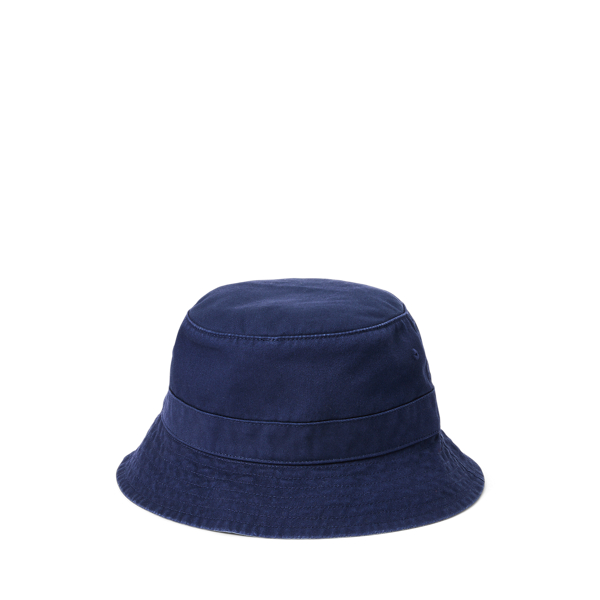 Blue polo bucket hat best sale