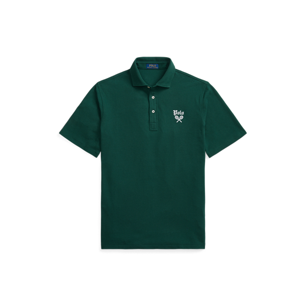 Classic Fit Tennis Crest Mesh Polo Shirt for Men Ralph Lauren PA