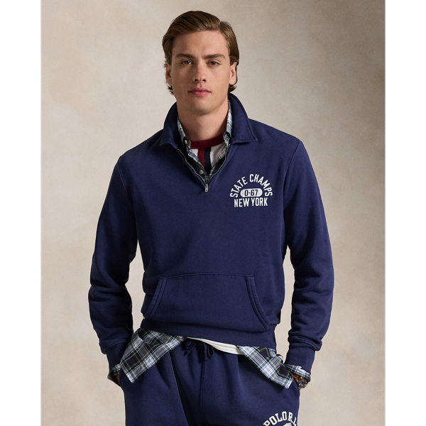 Crest Fleece Collared Sweatshirt