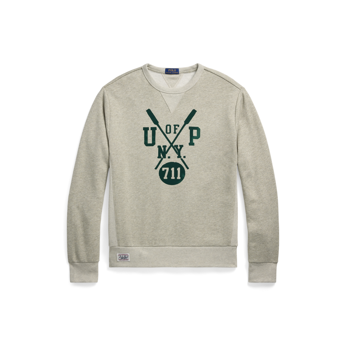★★POLO RALPH LAUREN★★ Slub Fleece Graphic SweatshirtGray Slub Fleece Graphic Sweatshirt
