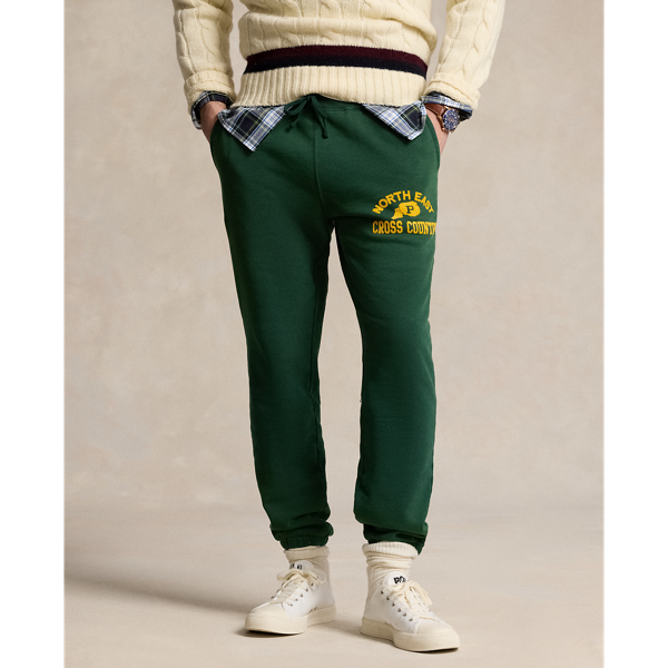 Green and red sweatpants on sale