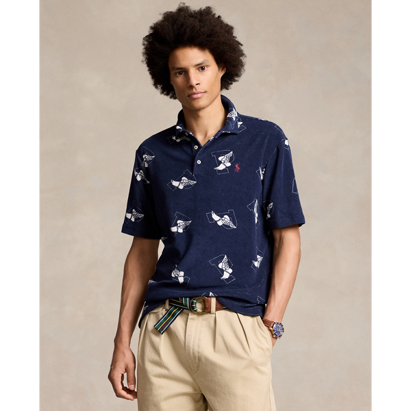 Cruise Navy Classic Fit P-Wing Terry Polo Shirt Polo Ralph Lauren 1