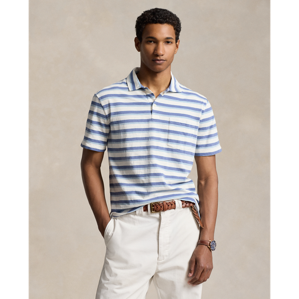 Blue Heaven Multi Standard Fit Striped Jersey Polo Shirt Polo Ralph Lauren 1