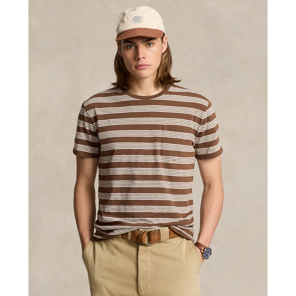 Men s Striped Designer T Shirts Ralph Lauren BG