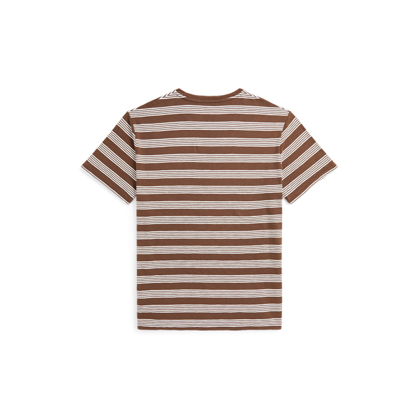 Brown/White Standard Fit Striped Jersey T-Shirt Polo Ralph Lauren 7