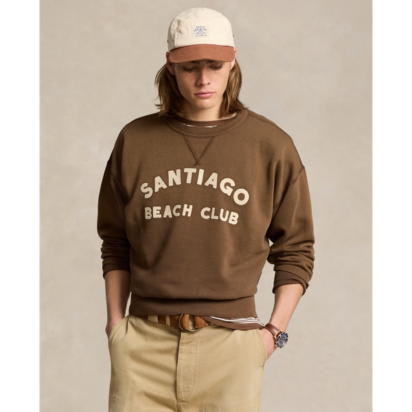 Ralph lauren fleece graphic sweatshirt sale